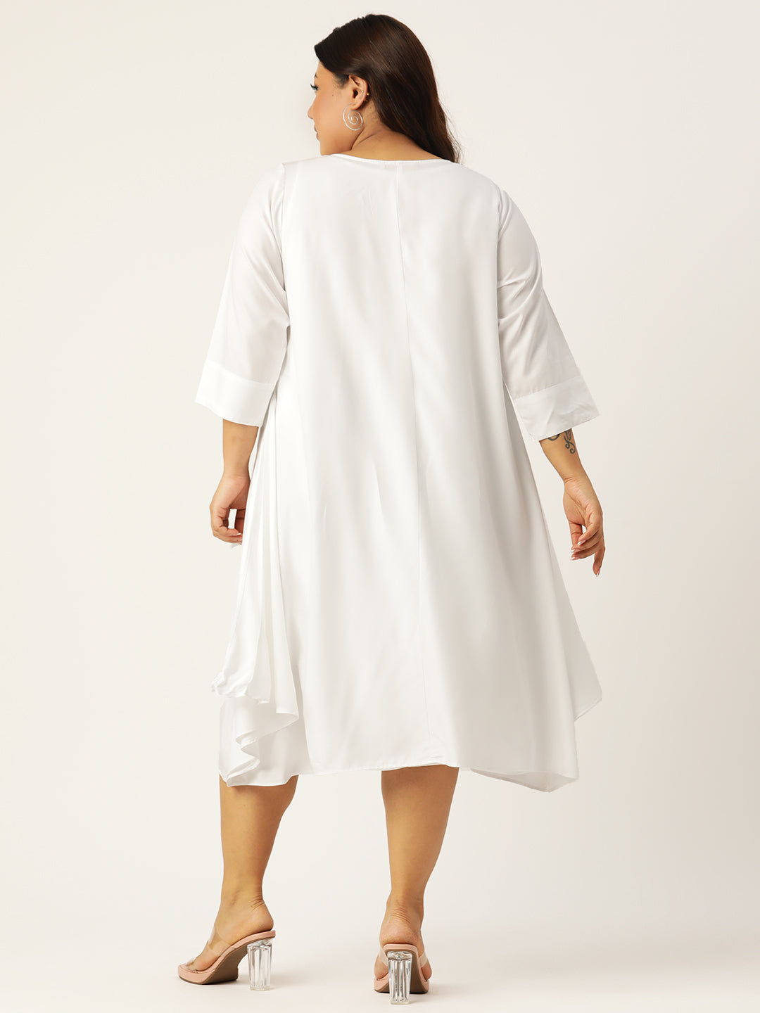 Plus Size A-Line Layered Dress