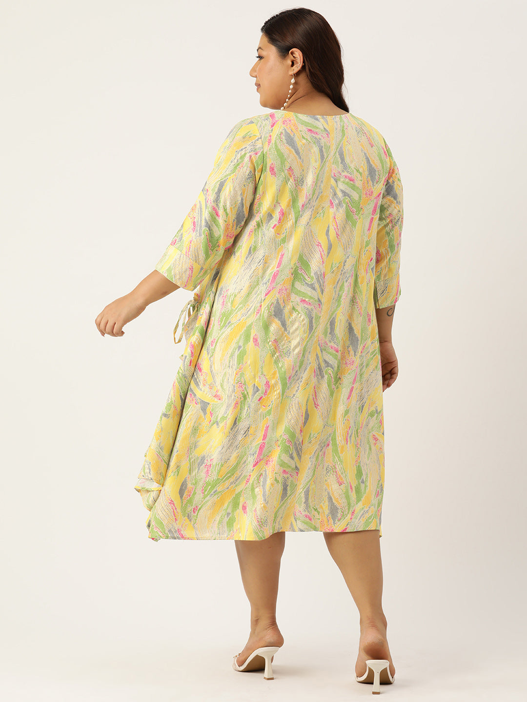 Plus Size A-Line Layered Dress