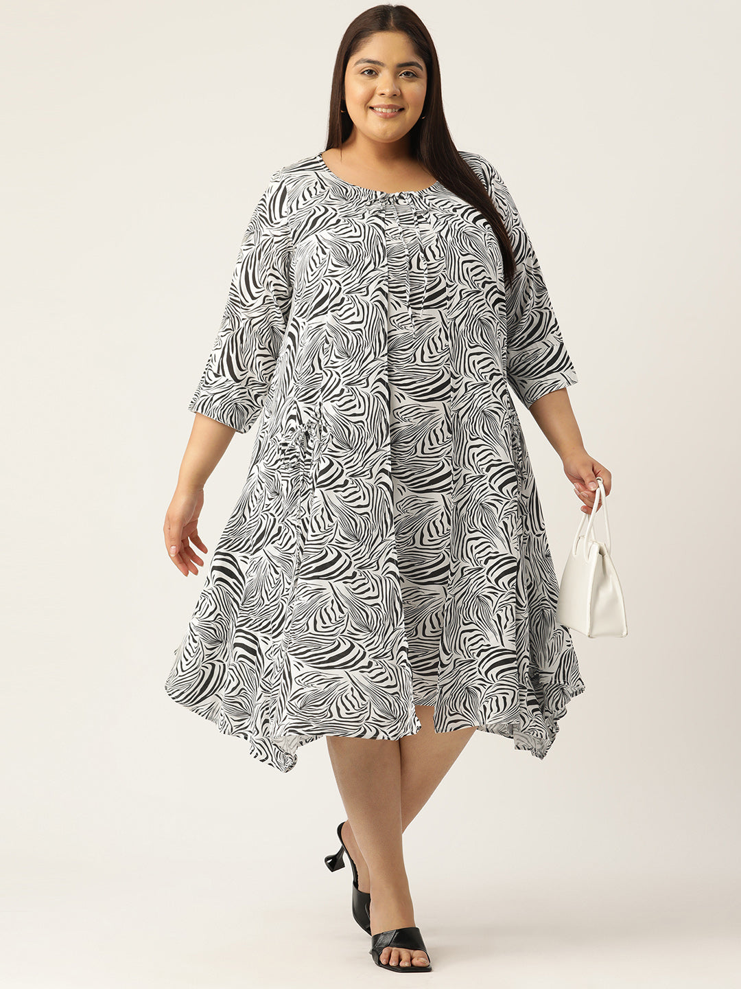 Plus Size A-Line Layered Dress