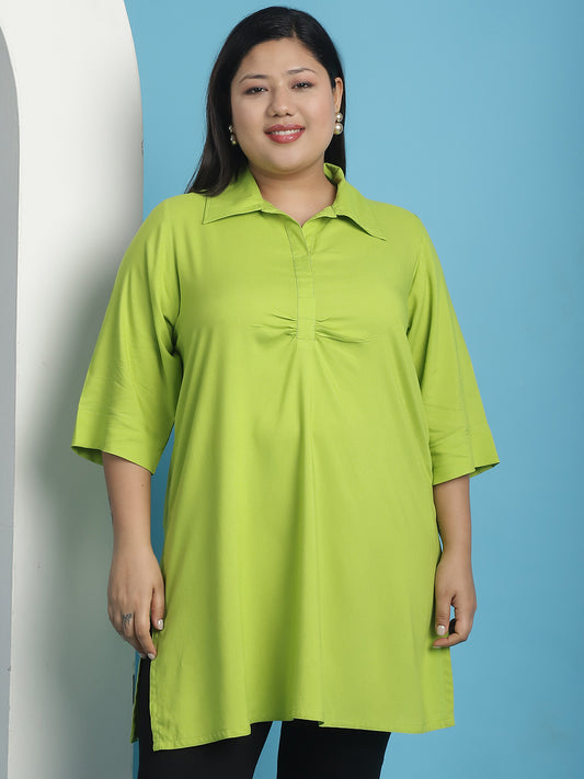 Plus Size Ruched Detail Top