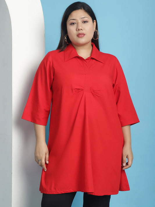Plus Size Ruched Detail Top