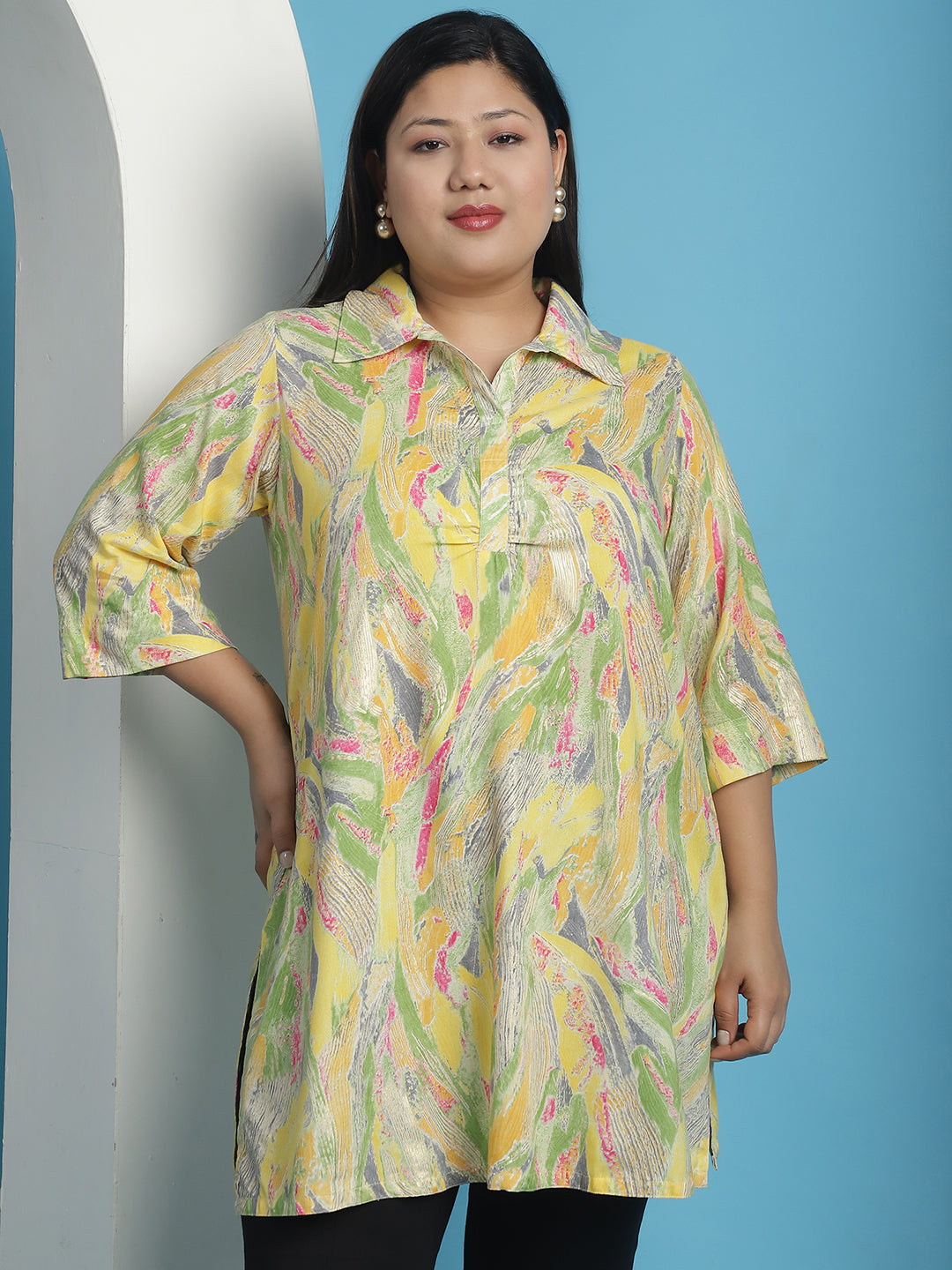 Plus Size Ruched Detail Top