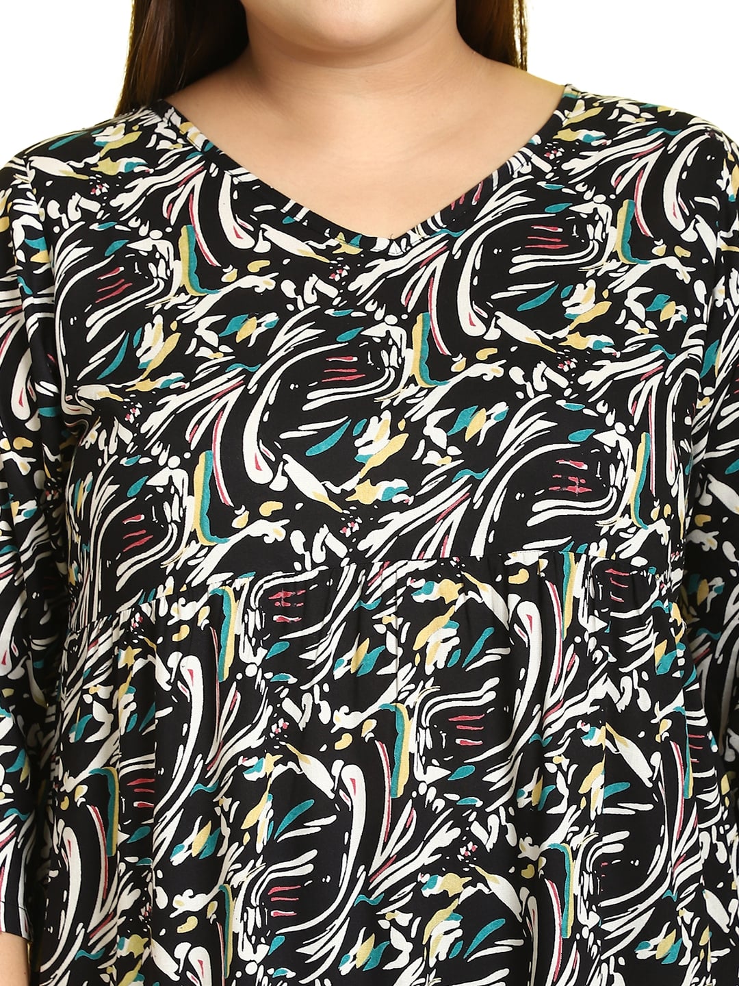 Plus Size A-Line Midi Dress