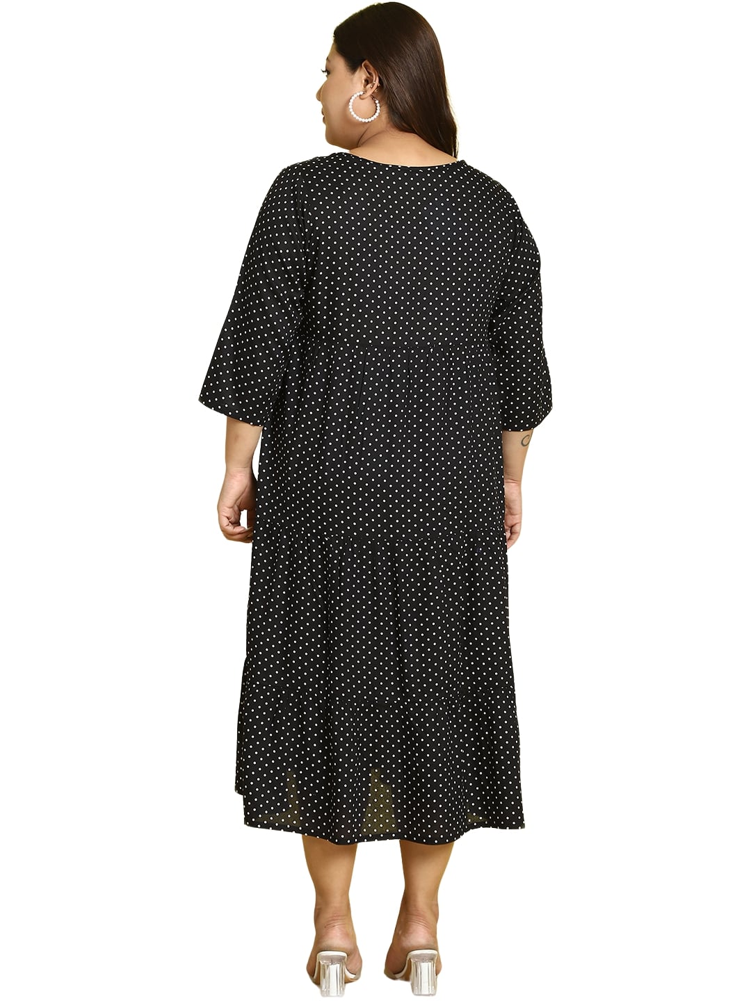 Plus Size A-Line Midi Dress