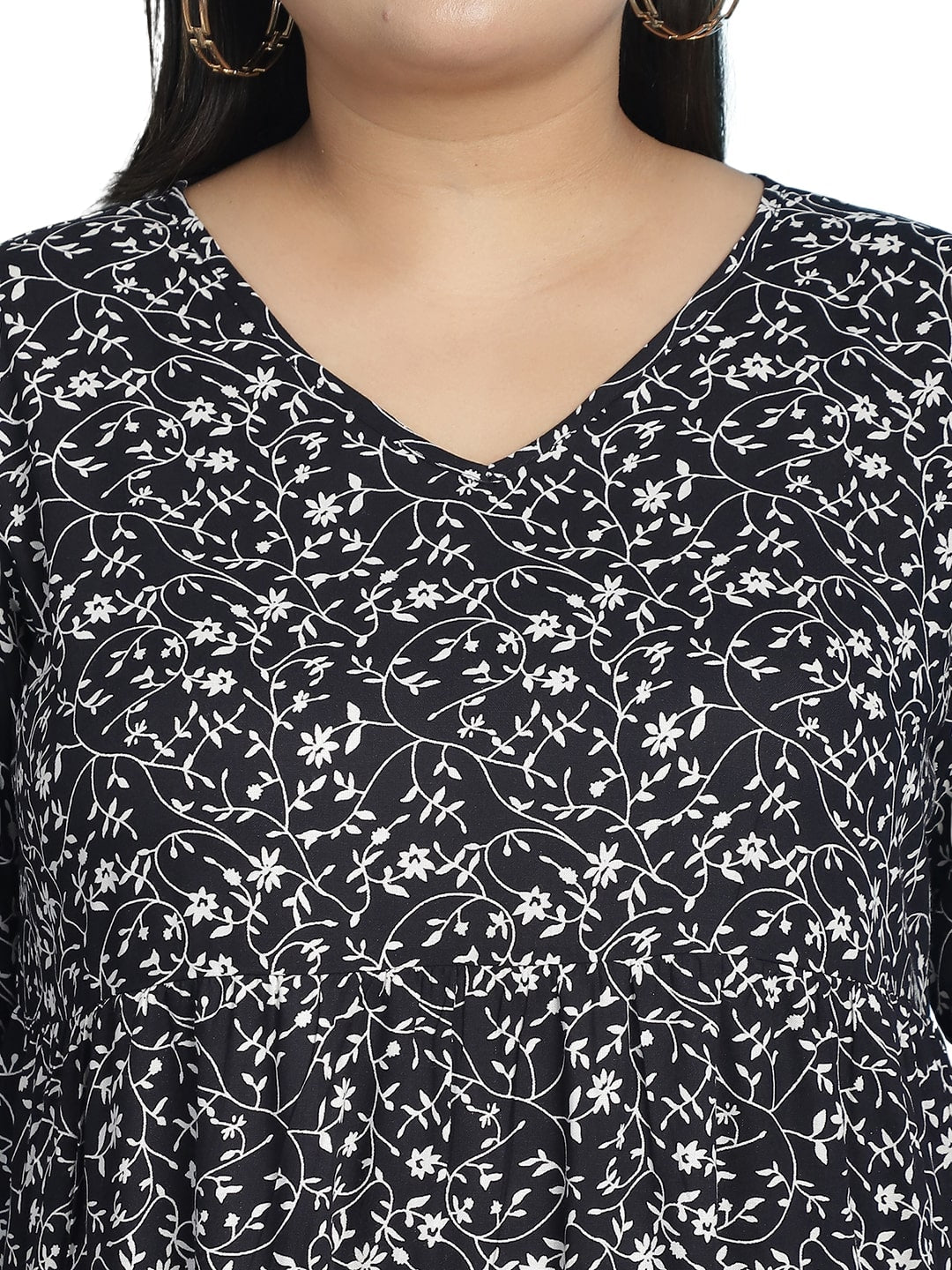 Plus Size A-Line Midi Dress
