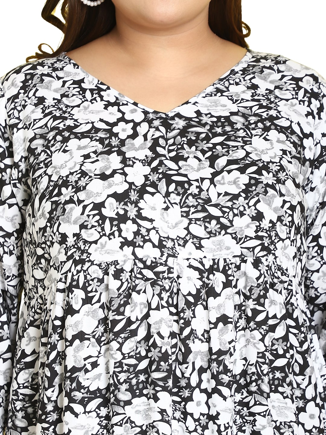 Plus Size A-Line Midi Dress