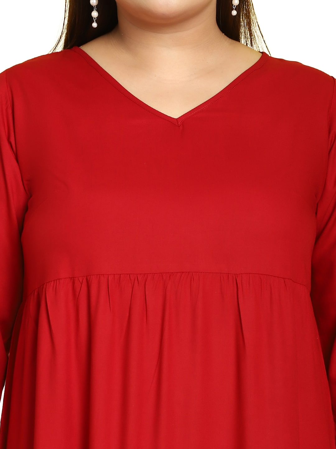 Plus Size A-Line Midi Dress