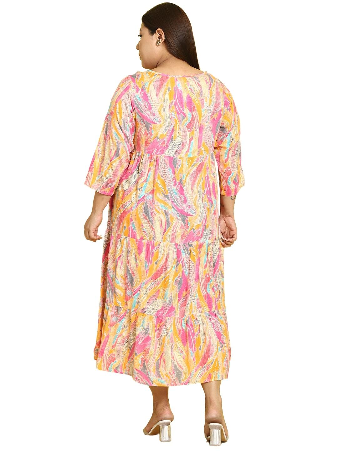 Plus Size A-Line Midi Dress