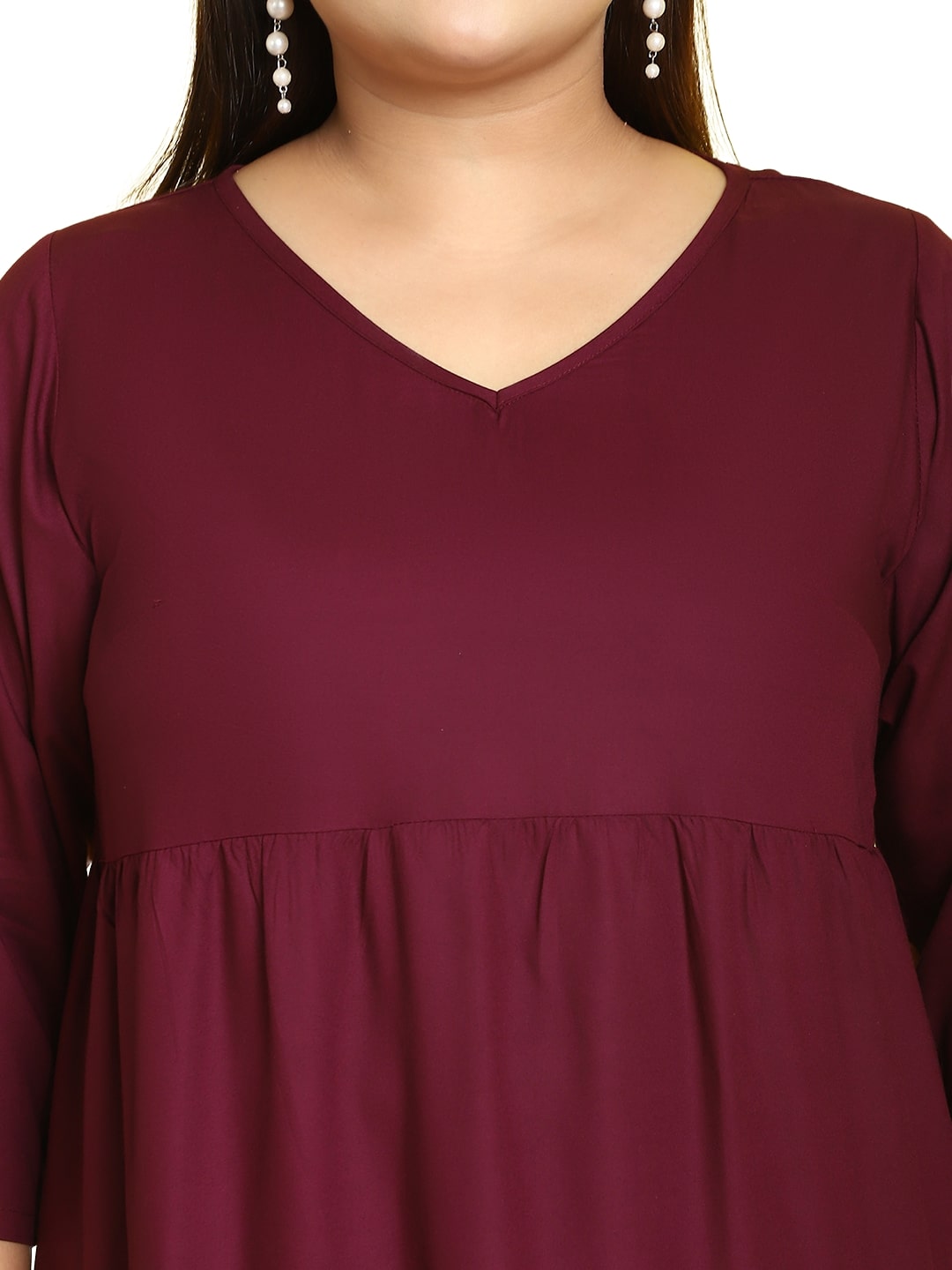 Plus Size A-Line Midi Dress