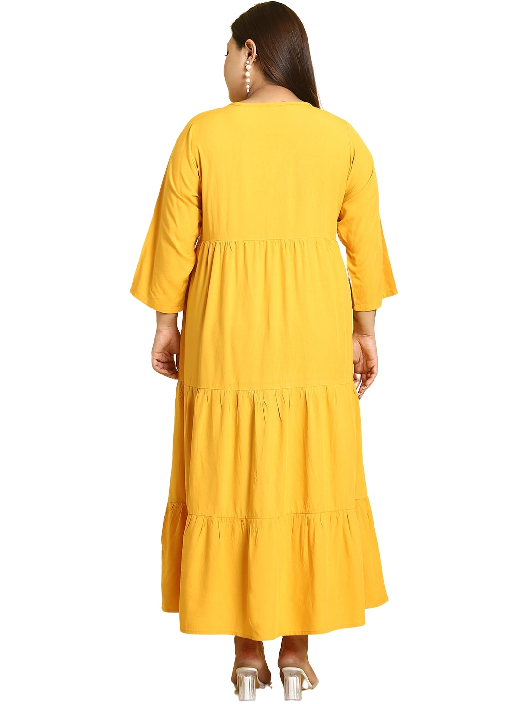 Plus Size A-Line Midi Dress