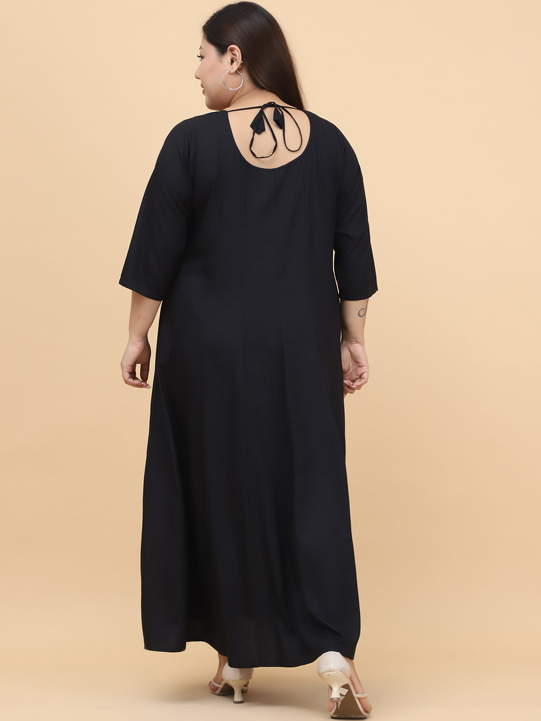 Plus Size A-Line Maxi Dress