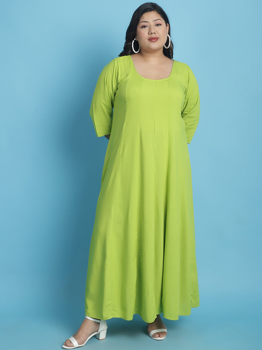 Plus Size A-Line Maxi Dress