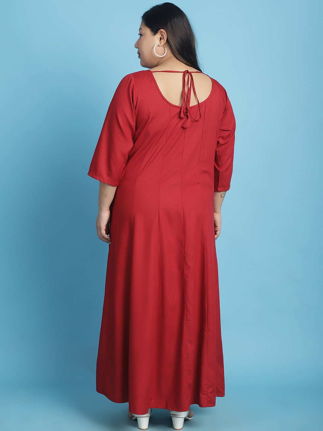 Plus Size A-Line Maxi Dress
