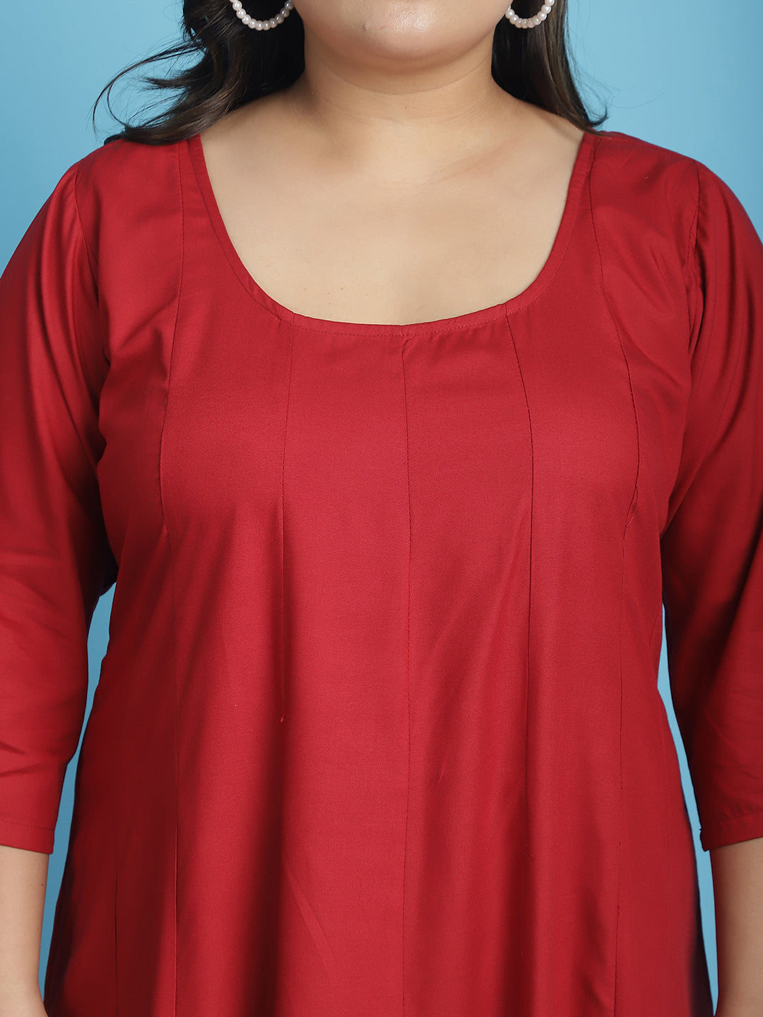 Plus Size A-Line Maxi Dress