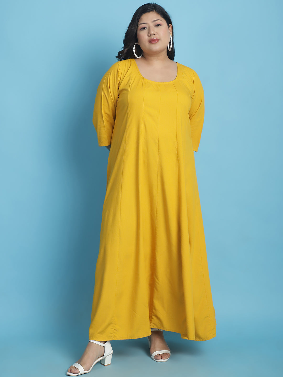 Plus Size A-Line Maxi Dress