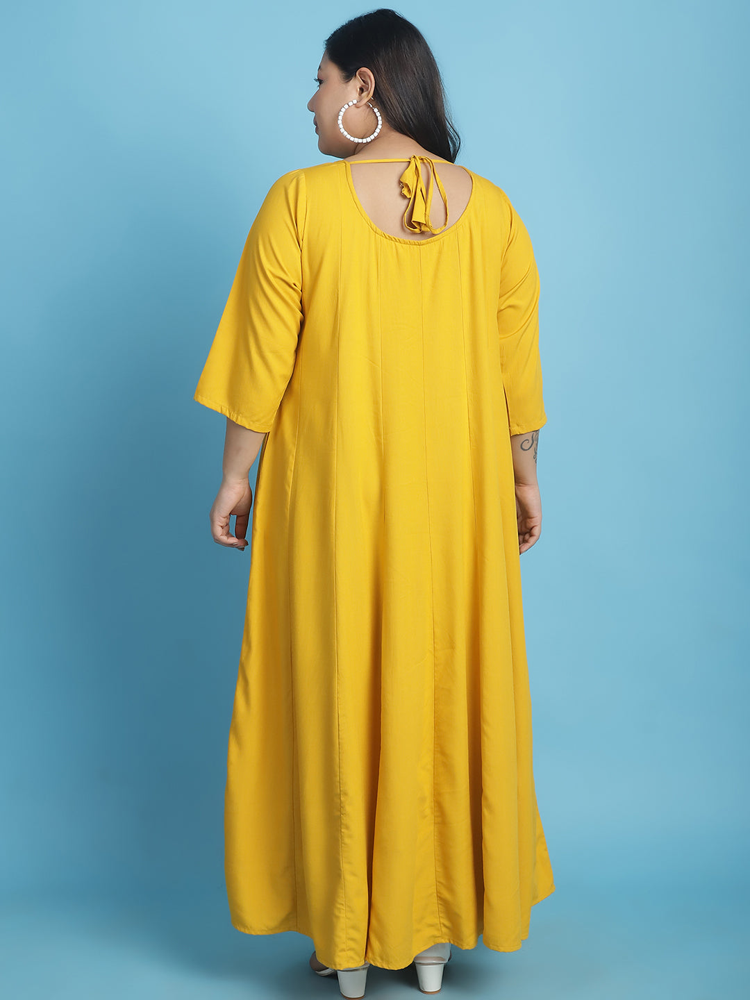 Plus Size A-Line Maxi Dress