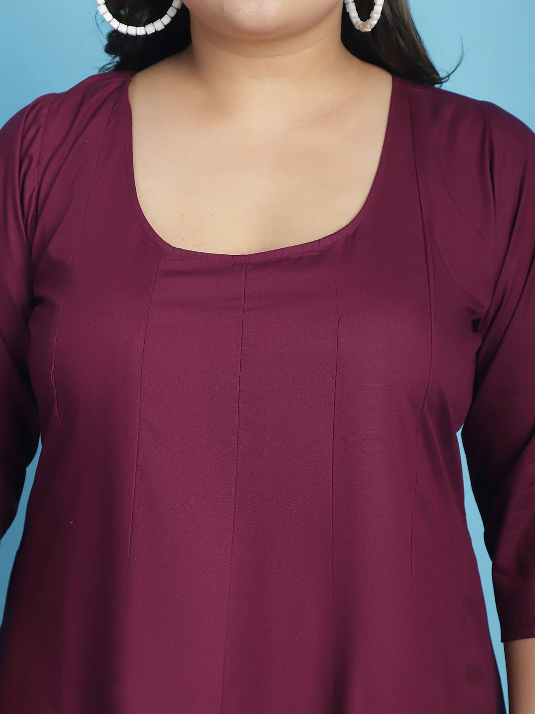 Plus Size A-Line Maxi Dress