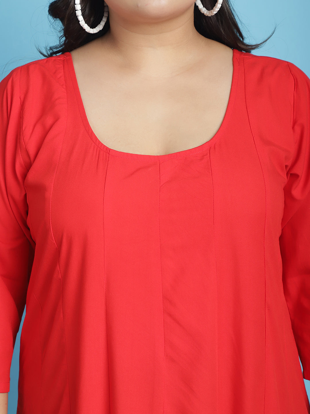 Plus Size A-Line Maxi Dress
