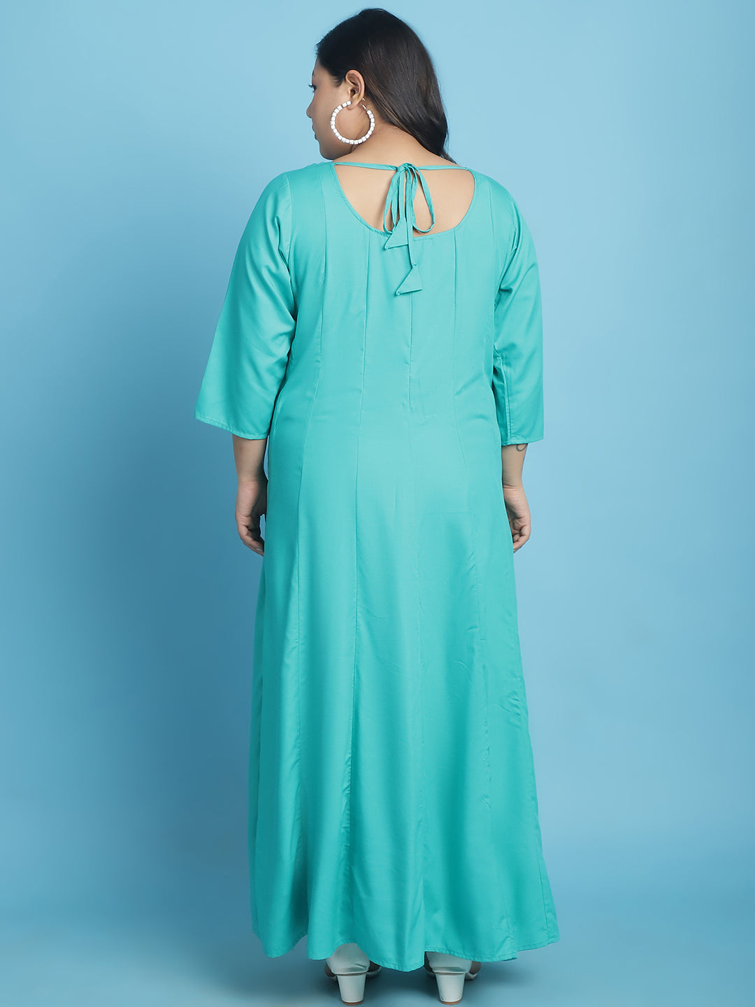 Plus Size A-Line Maxi Dress