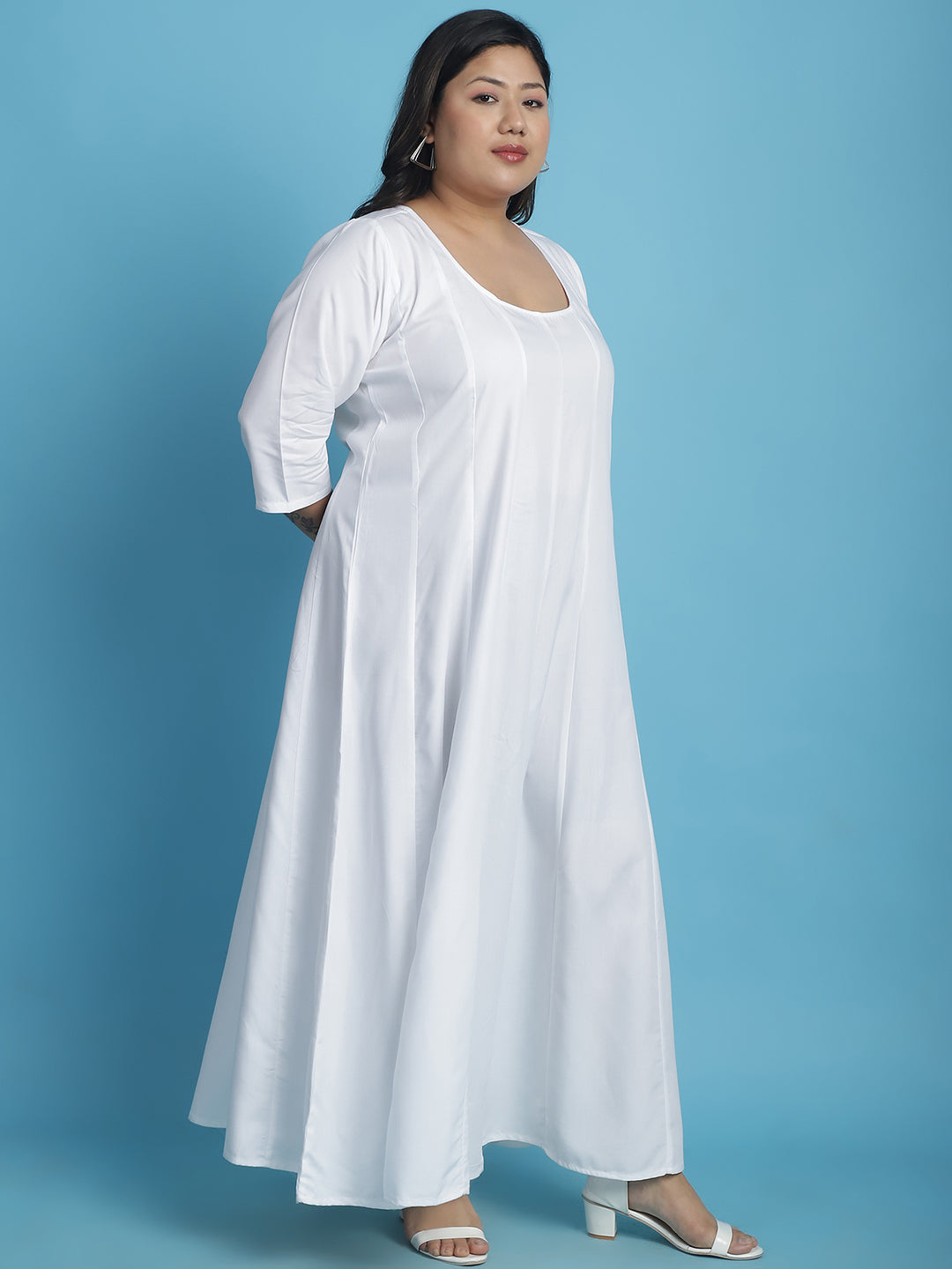 Plus Size A-Line Maxi Dress