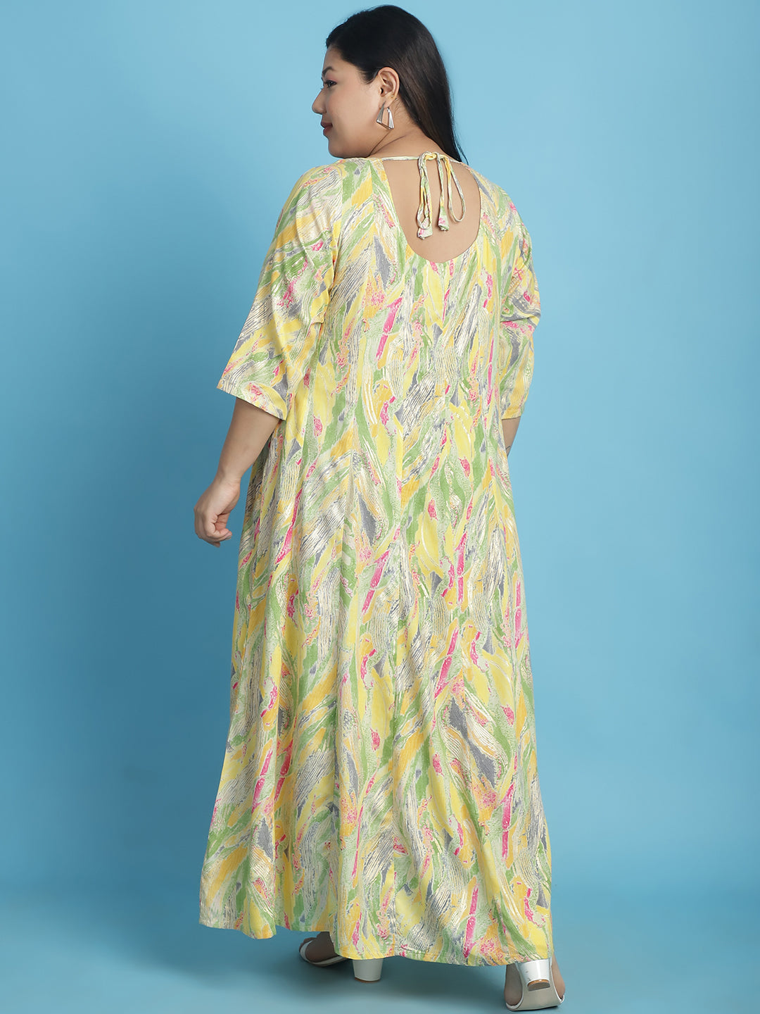 Plus Size A-Line Maxi Dress