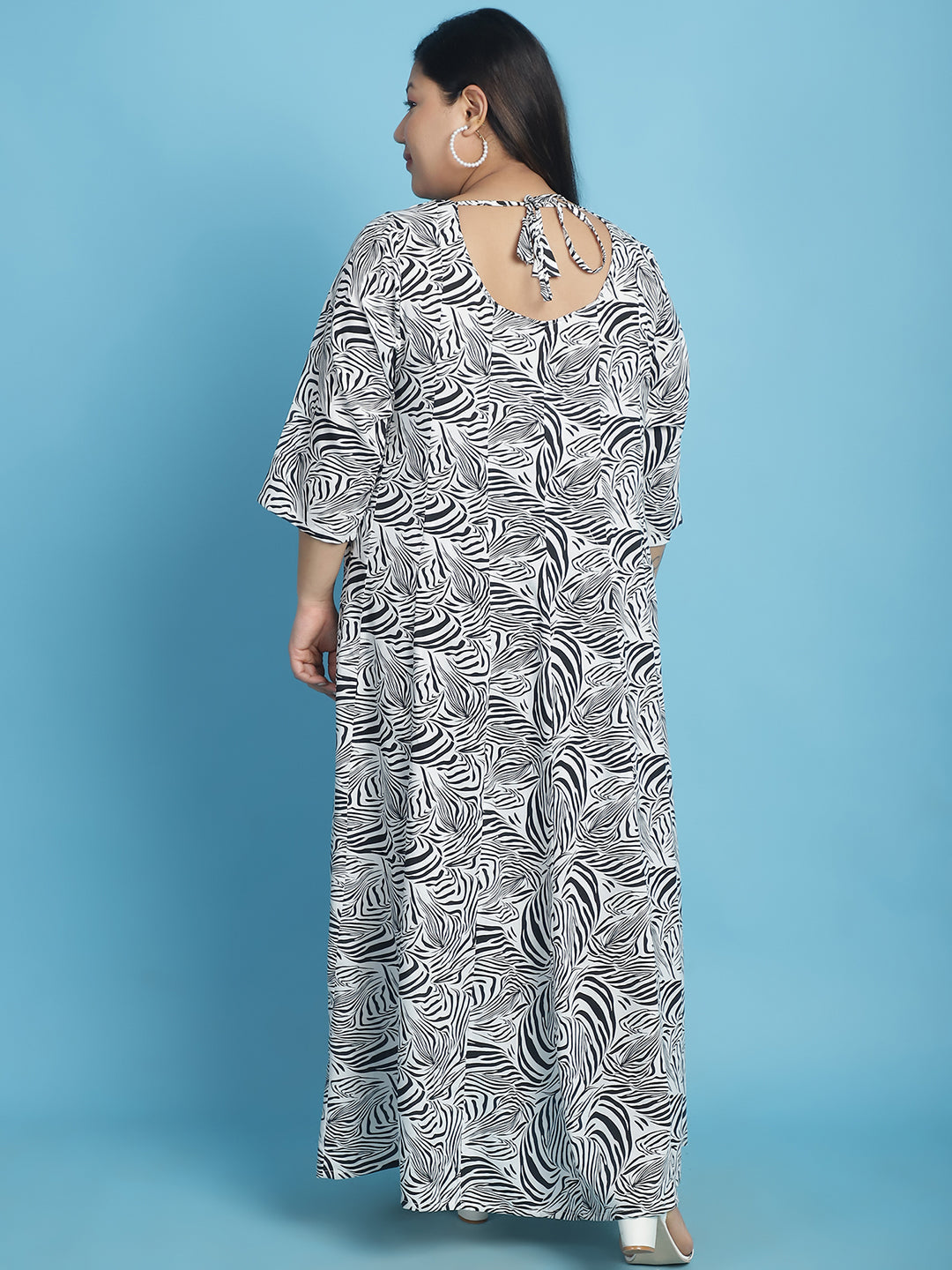 Plus Size A-Line Maxi Dress