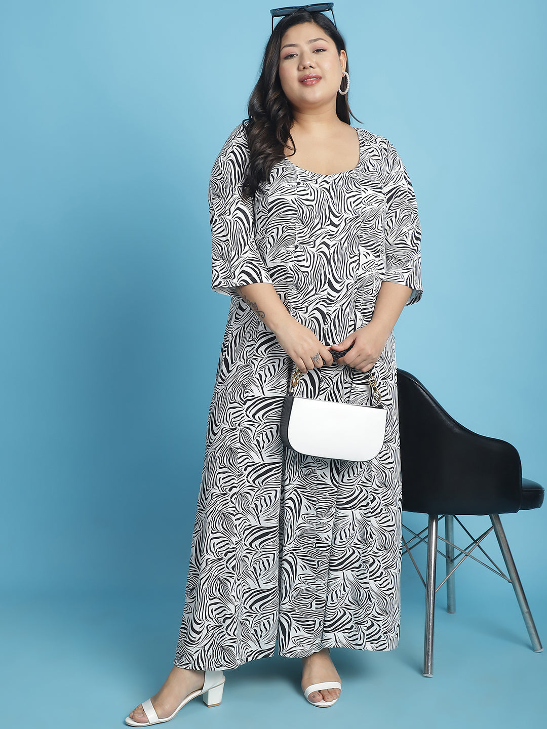 Plus Size A-Line Maxi Dress