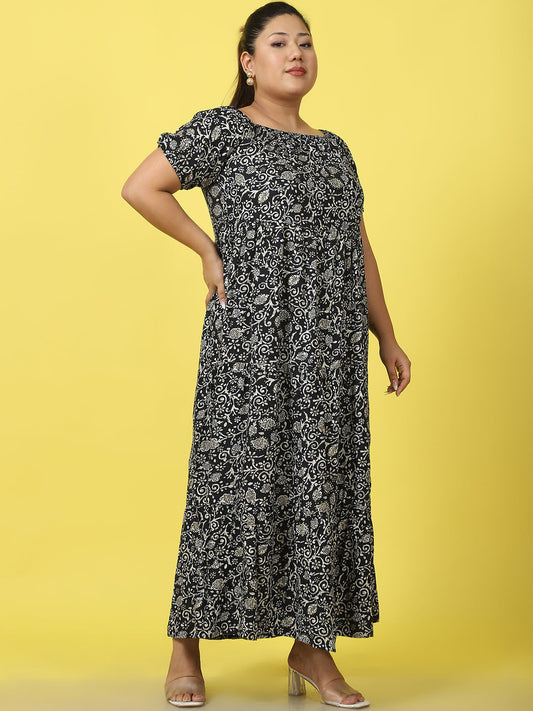 Plus Size Tiered Dress