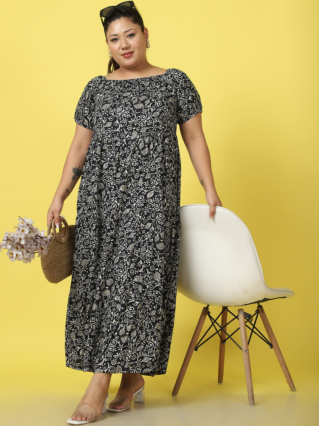 Plus Size Tiered Dress