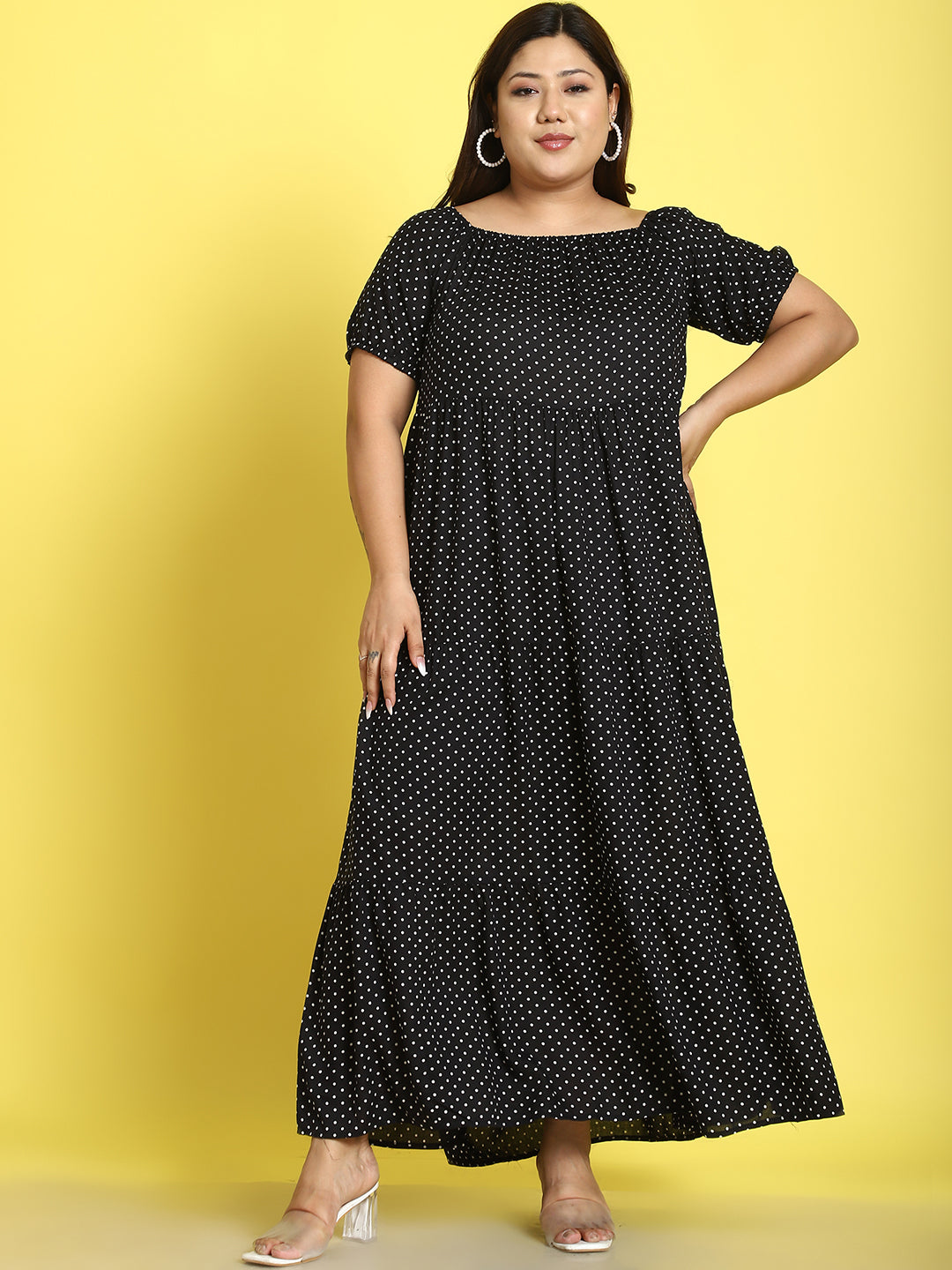 Plus Size Tiered Dress