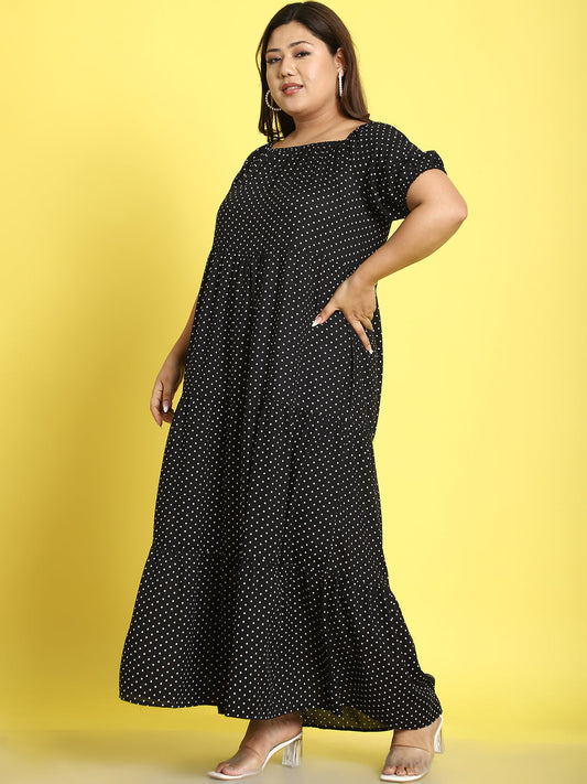 Plus Size Tiered Dress
