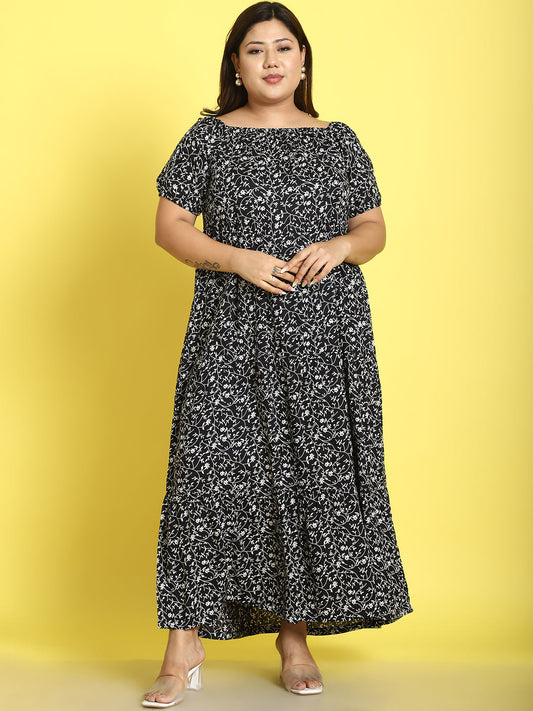 Plus Size Tiered Dress