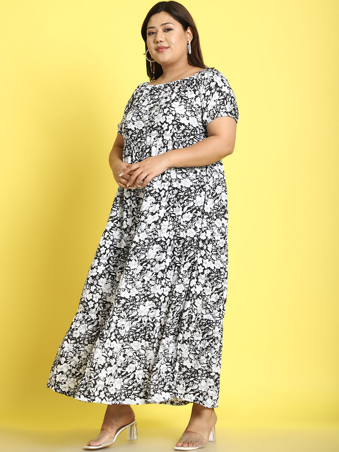 Plus Size Tiered Dress