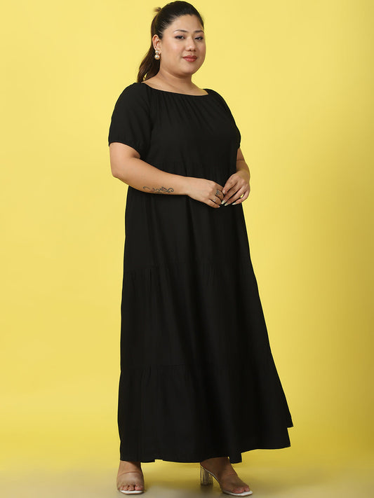 Plus Size Tiered Dress