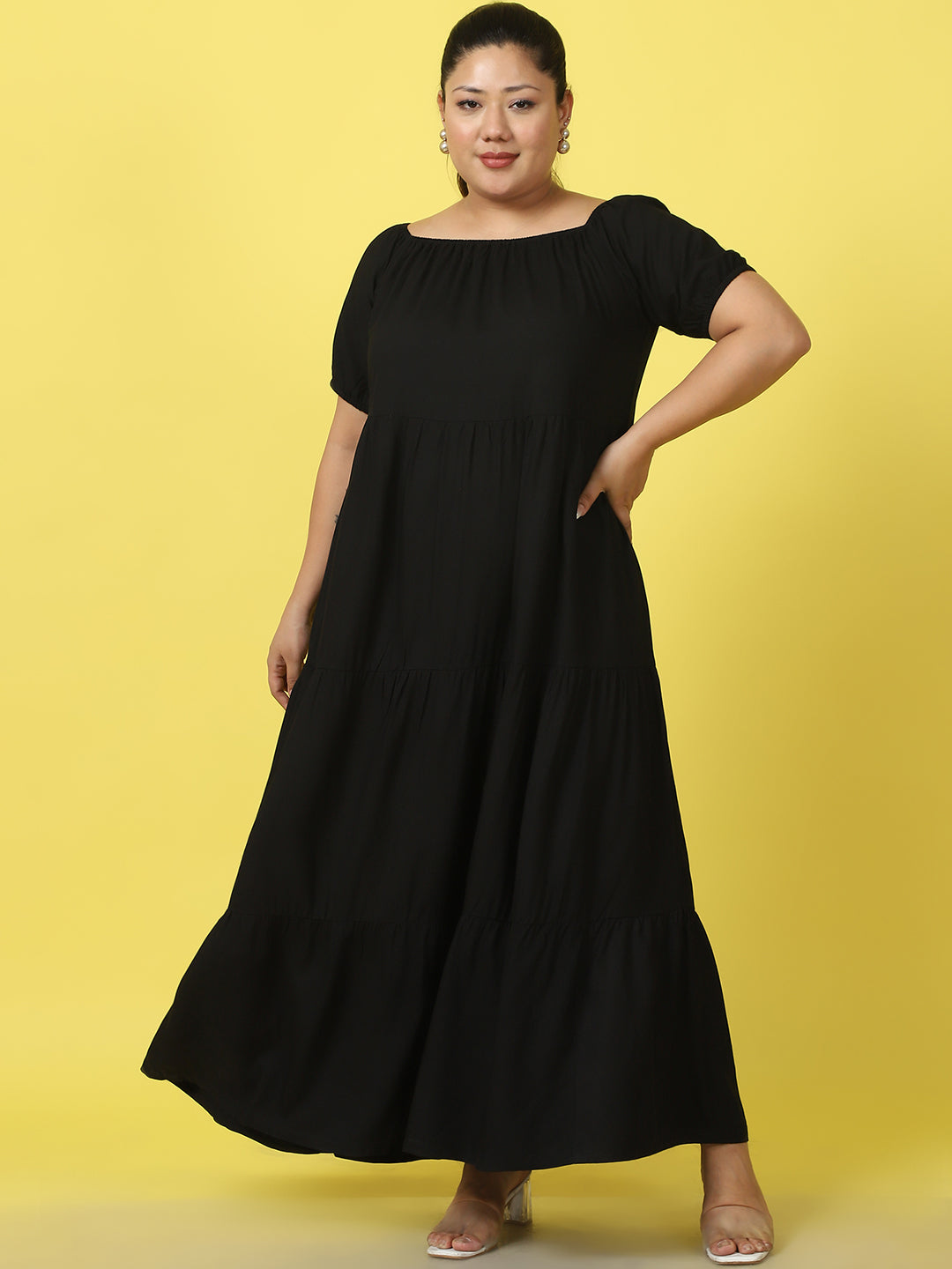 Plus Size Tiered Dress