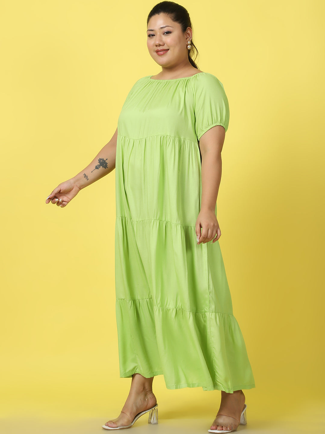 Plus Size Tiered Dress