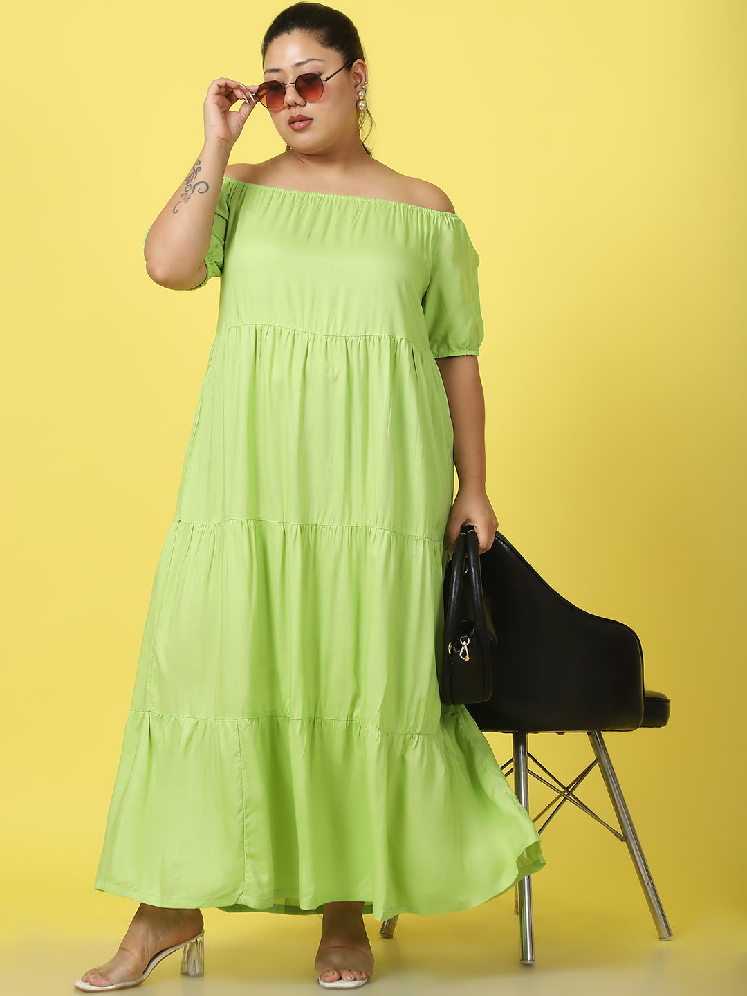 Plus Size Tiered Dress