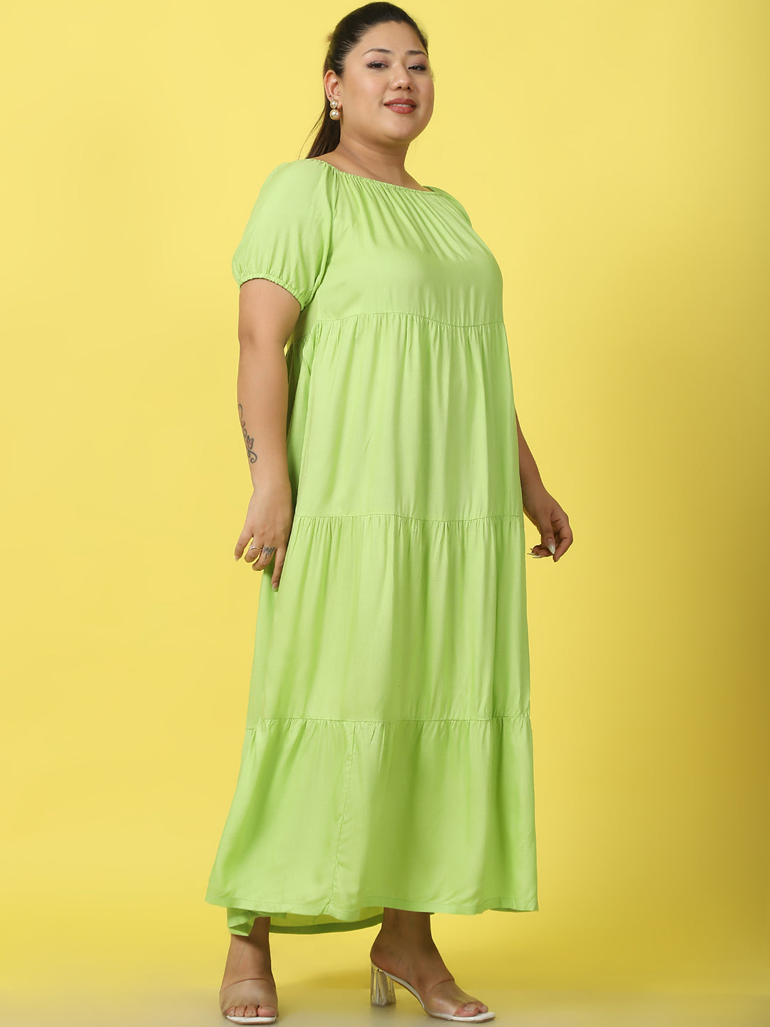 Plus Size Tiered Dress
