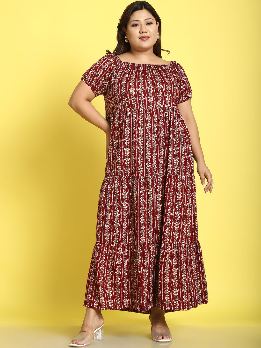 Plus Size Tiered Dress