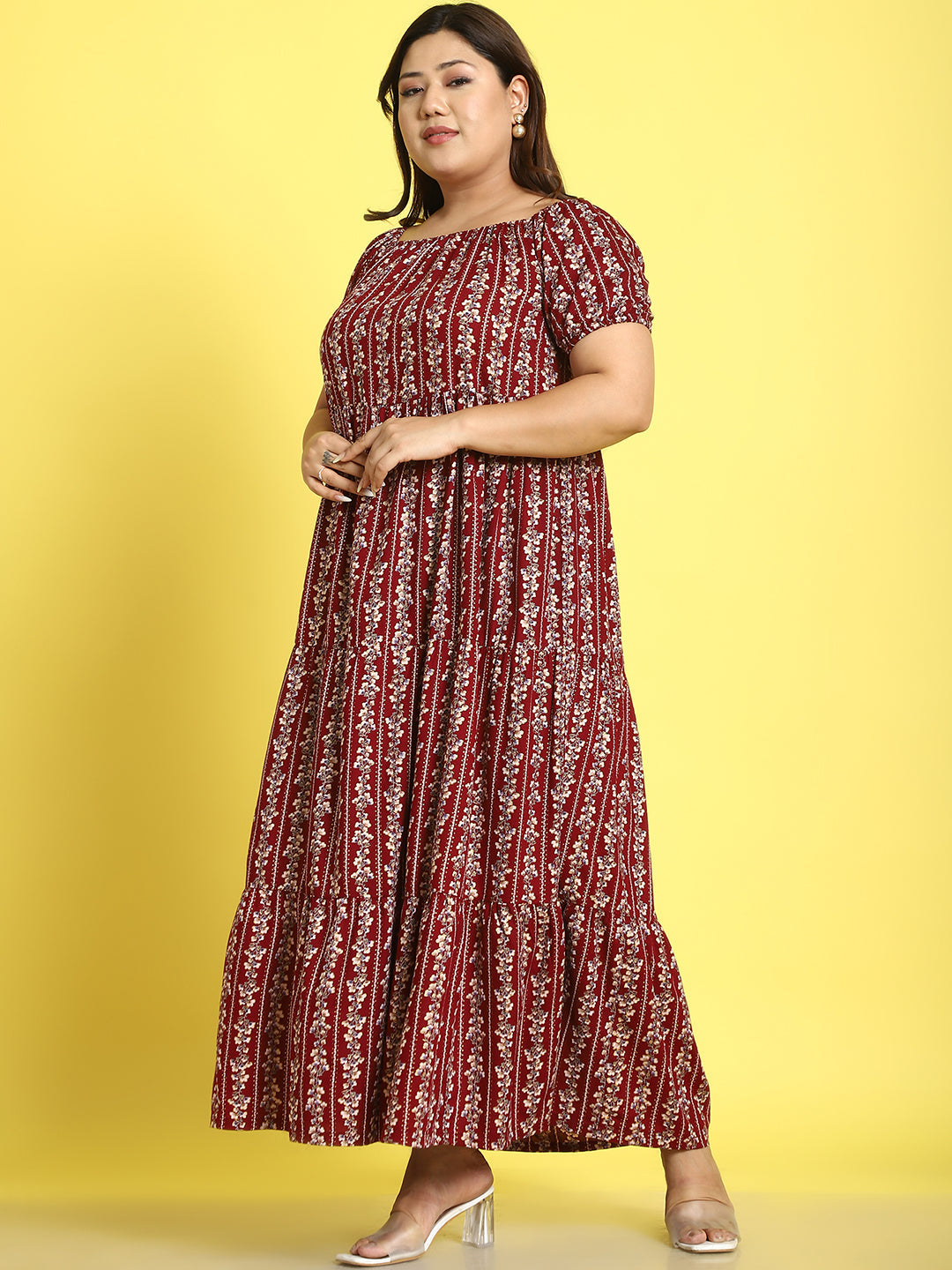 Plus Size Tiered Dress