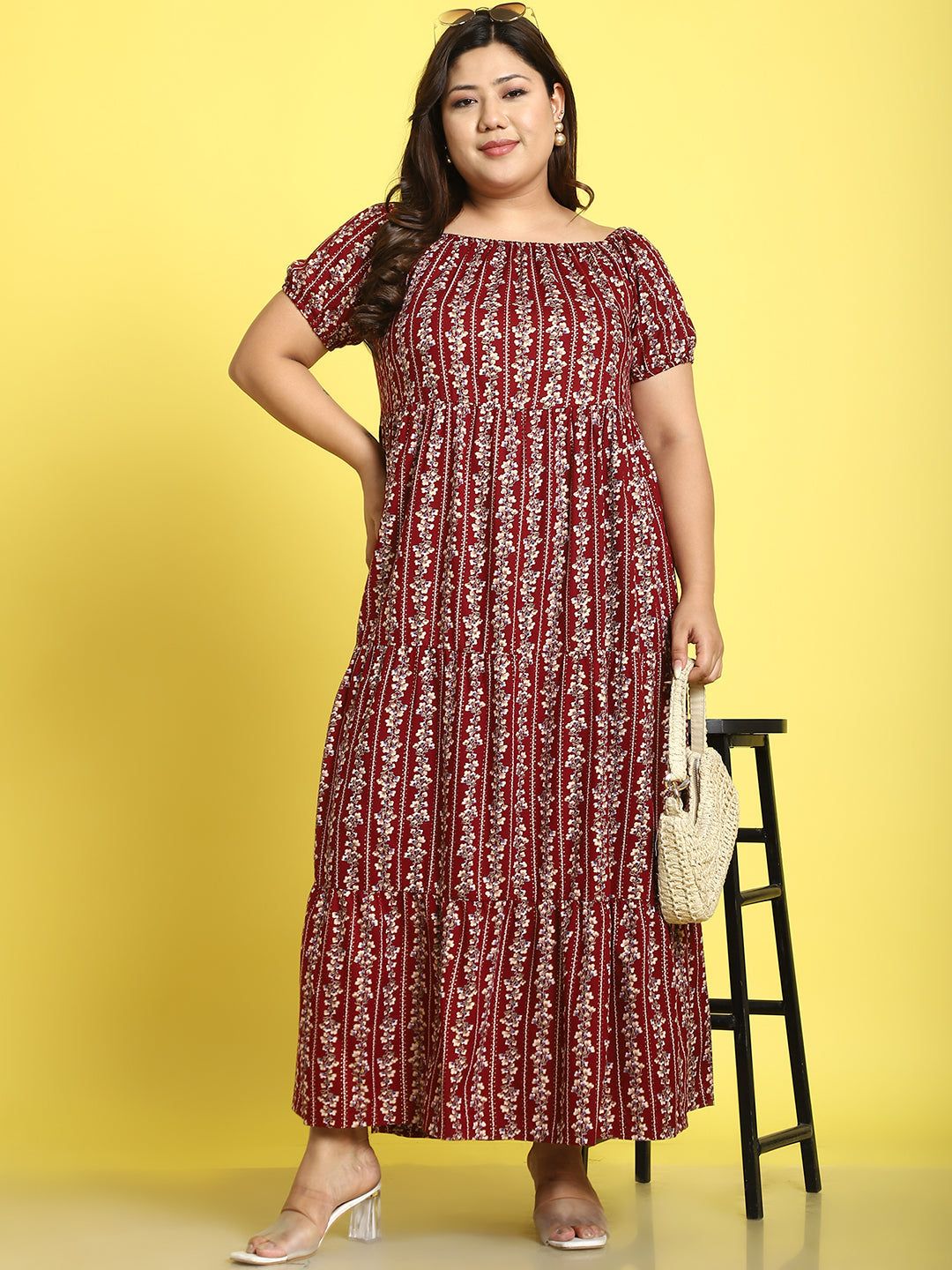 Plus Size Tiered Dress