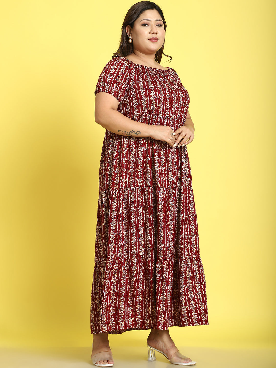 Plus Size Tiered Dress