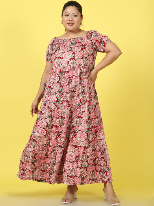 Plus Size Tiered Dress