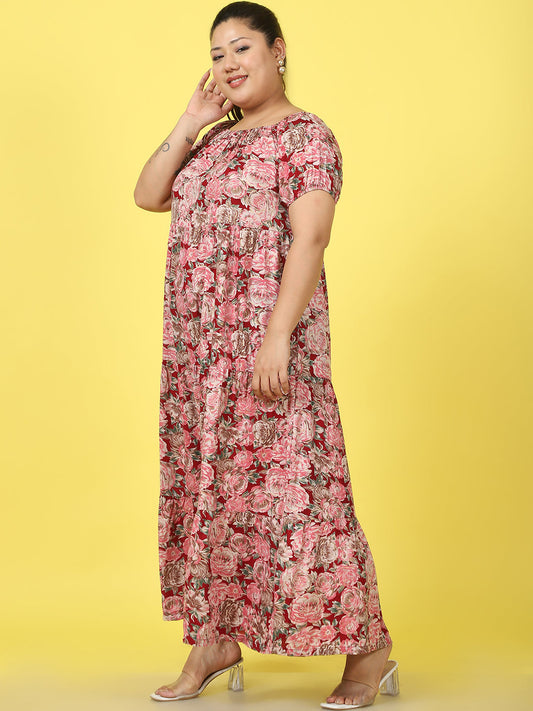 Plus Size Tiered Dress