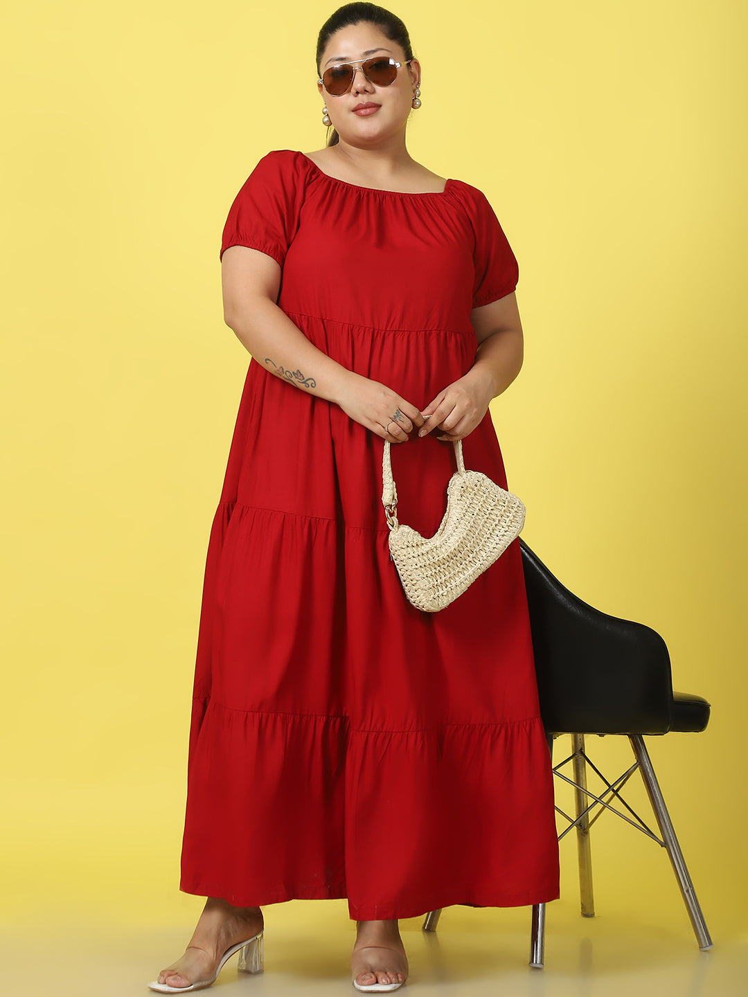 Plus Size Tiered Dress