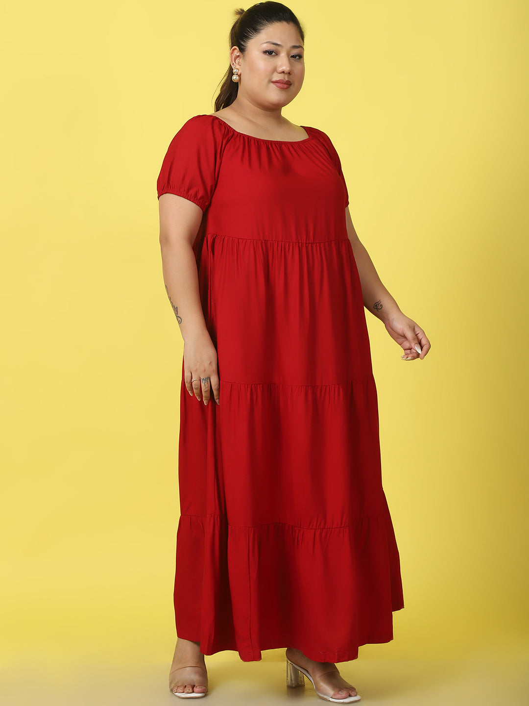 Plus Size Tiered Dress