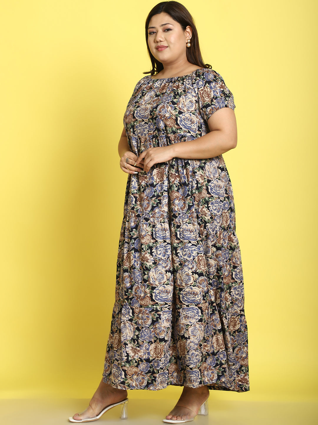 Plus Size Tiered Dress