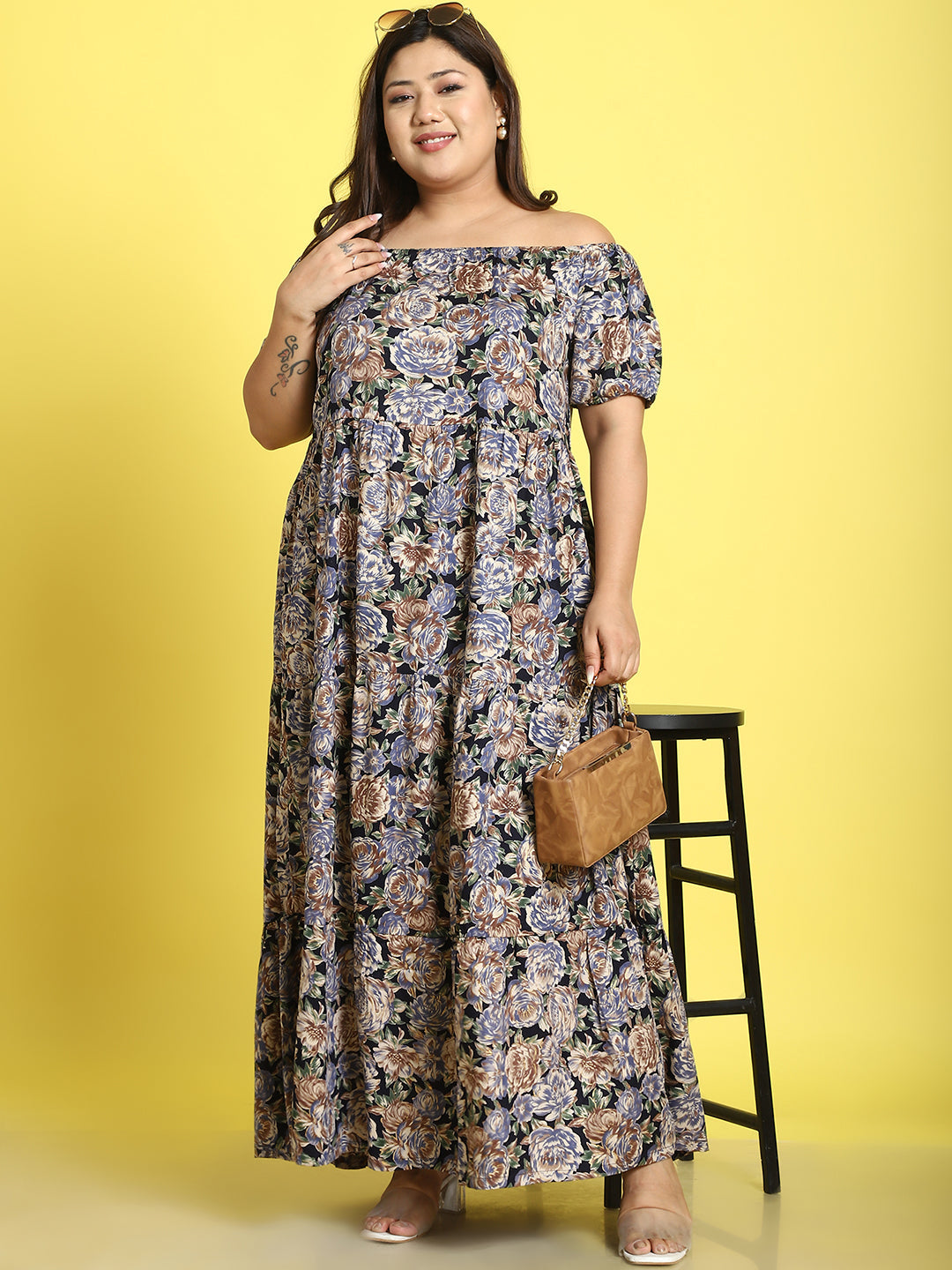 Plus Size Tiered Dress