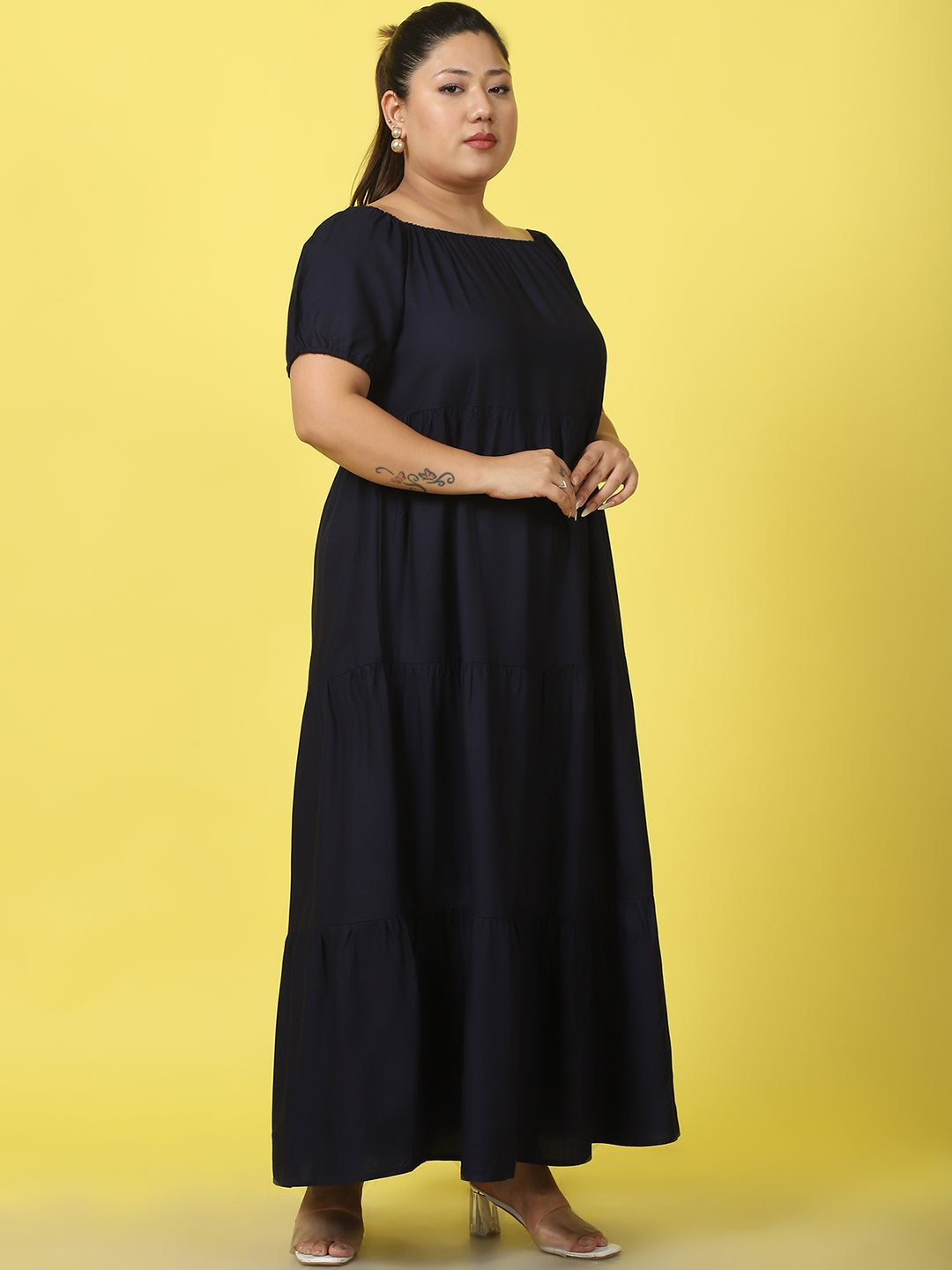 Plus Size Tiered Dress