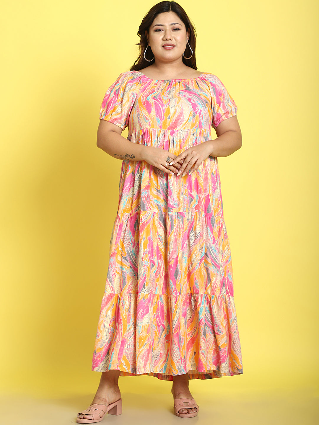 Plus Size Tiered Dress